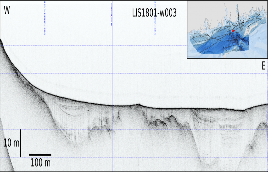 Sub-bottom profile of eastern Long Island Sound