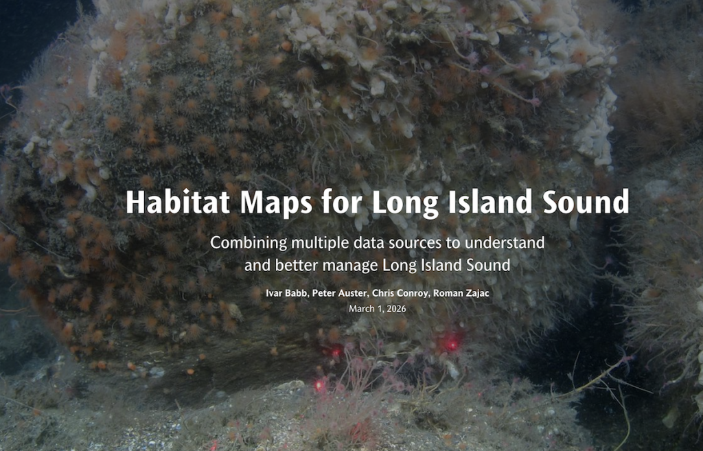 Cover of the Habitat Maps for Long Island Sound Story Map
